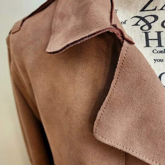 Haute Monde Classic Tan Trench Coat - Picture 3 of 11